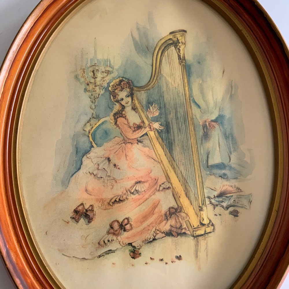 Lovely Harpist Artwork